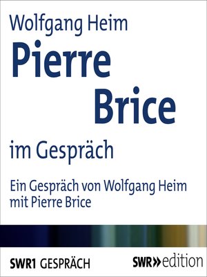 cover image of Pierre Brice im Gespräch